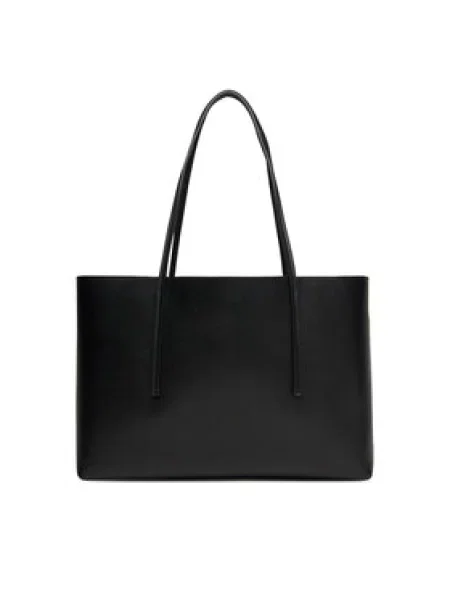 Shopper torbica Calvin Klein s autogramom crna