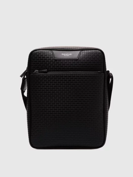 Кожаная сумка Serapian черная