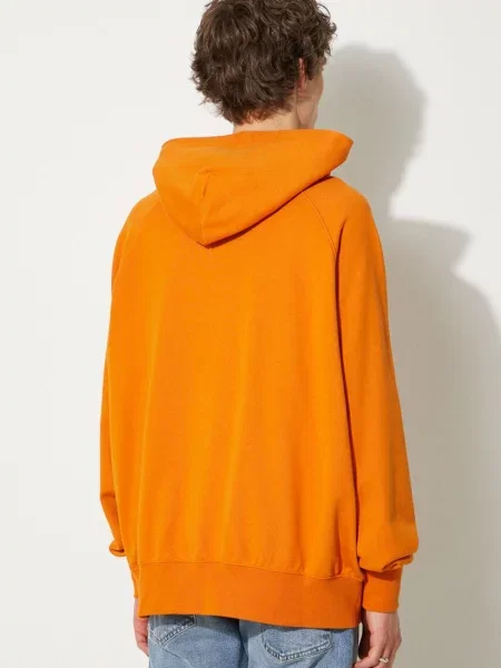 Vans hanorac de Premium Classics LX Hoodie Fleece barbati cu glugă neted portocaliu