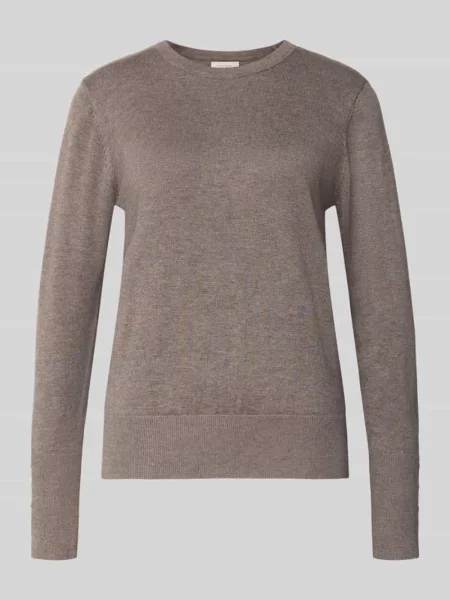 Sweter z dzianiny z mieszanka model KATIE' Free/quent beżowy