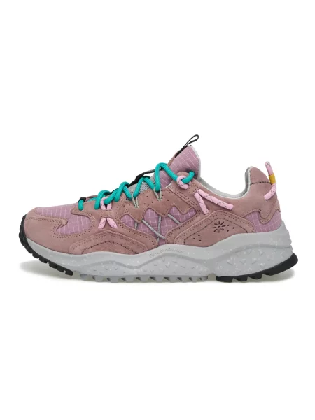 Sneakersy Flower Mountain skórzane w kwiatki różowe