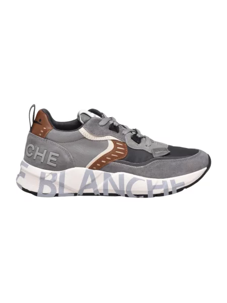 Sneakersy Voile Blanche skórzane szare