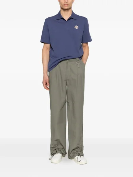 Polo Moncler cu autograf albastru