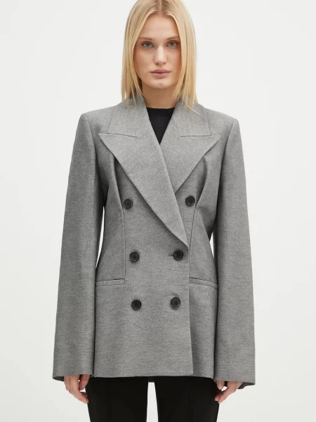 JW Anderson sacou Hourglass Tailored Jacket oversized uni gri