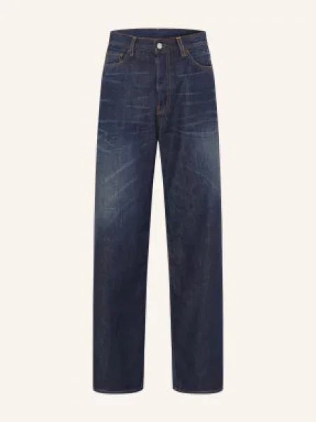 Acne Studios Jeansy O Zwężanym Kroju blau niebieskie