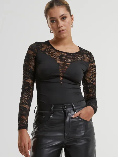 Urban Classics Košeľové body čierna
