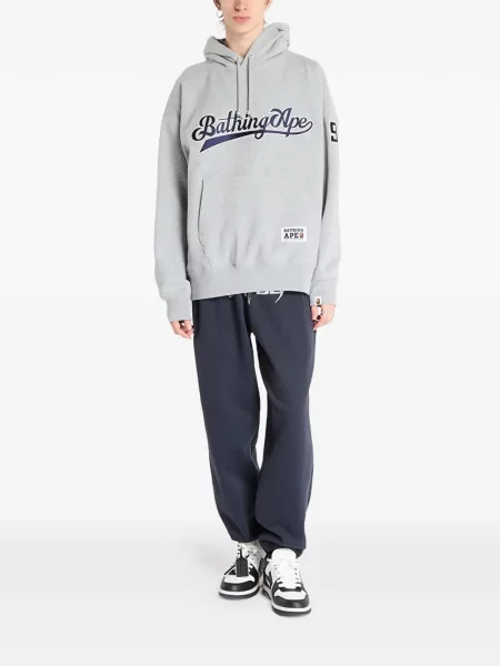 Pantaloni Wasted cu imagine alergare albastru