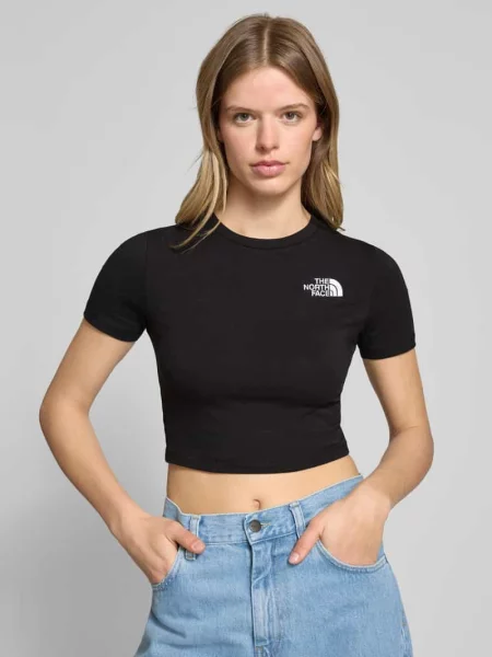 Koszulka z krótkim rękawem The North Face w kolorze czarnym i białym z logo M czarna