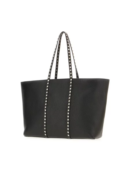 Lniana torba crossbody Valentino Garavani czarna