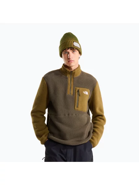Hanorac din fleece The North Face din fleece verde