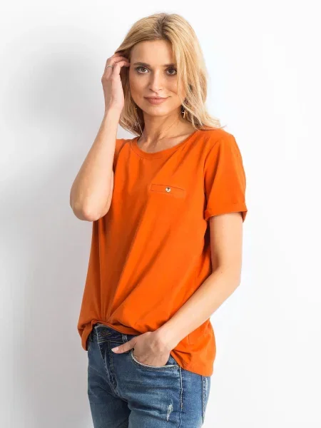 Majica Basic Feel Good oranžna
