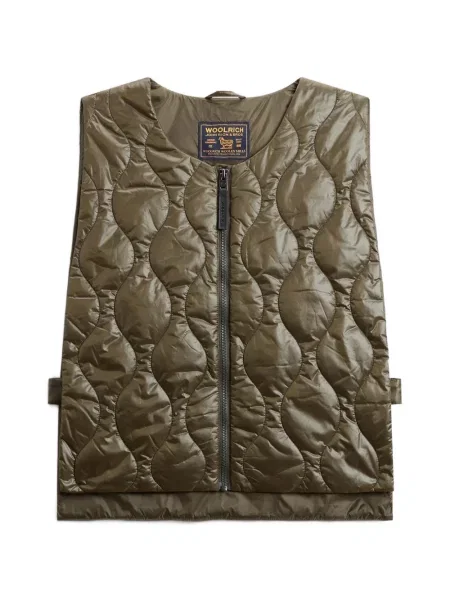 Matlasat vestă Woolrich verde