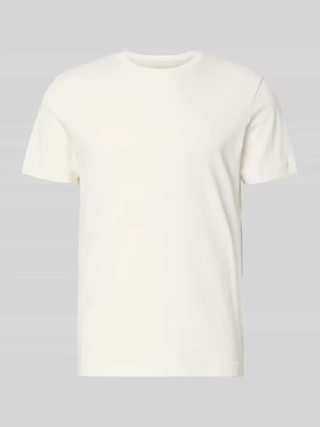 T-shirt o kroju regular fit z czystej bawełny Tom Tailor biała