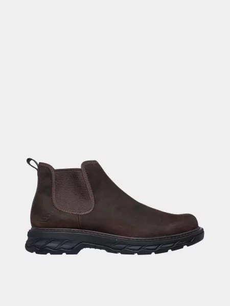 Кожаные ботинки Skechers коричневые