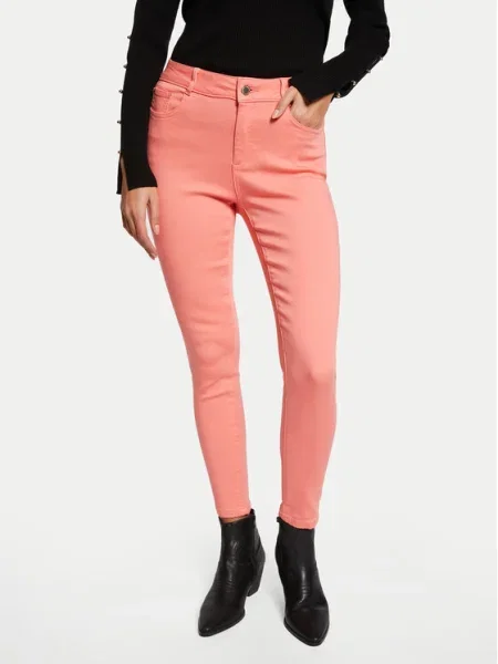 Morgan Дънки Коралов Skinny Fit бежово