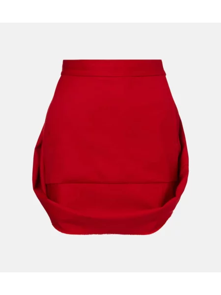Fusta mini Vivienne Westwood de lână roșu