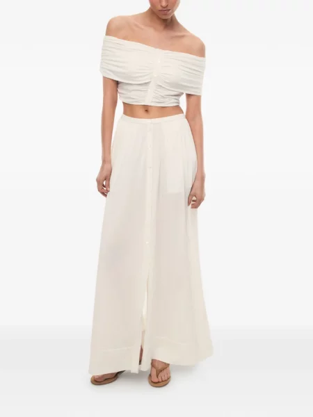 Fusta maxi 12 Storeez alb
