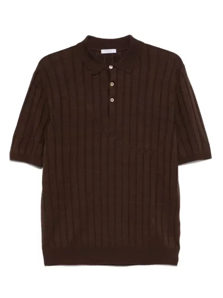 Polo Boglioli tricotate maro