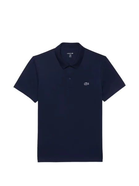 Tricou polo Lacoste cu autograf albastru