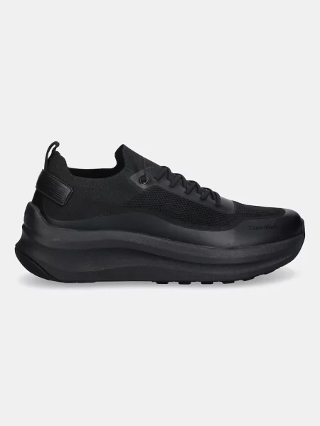 Sneakersy Calvin Klein Chunky Runner Lace Up Sock Knit čierna
