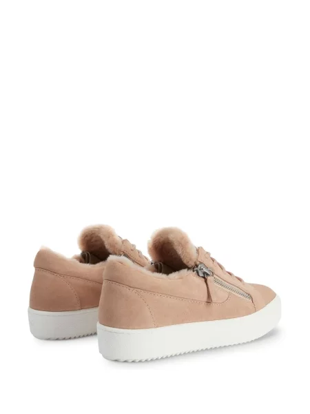 Semišové tenisky Giuseppe Zanotti růžové