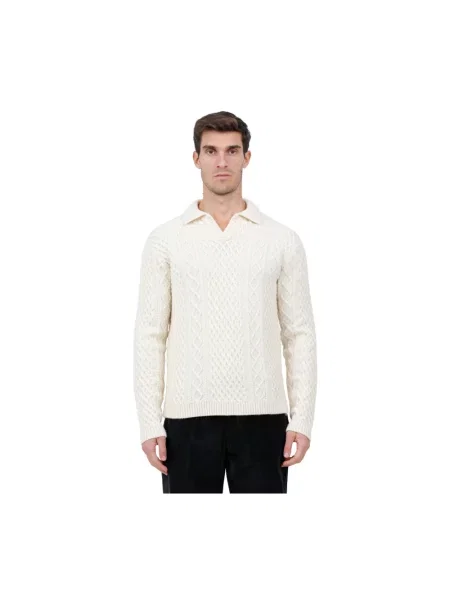 Sweter Irish Crone biały