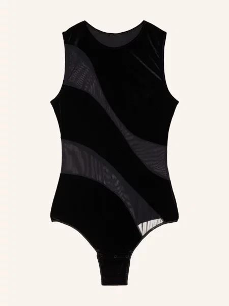Undress Code String Body Se Sametem černá
