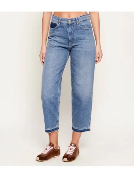 Pinko Blugi ESTELLE | Mom Fit albastru