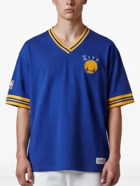Tricou Mitchell & Ness albastru
