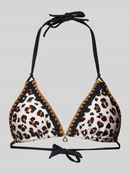 Top bikini z wiązaniem na szyi model ‘BLUCO’ Banana Moon biały