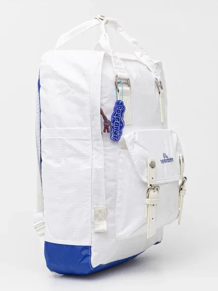 Однотонный большой рюкзак Doughnut белый