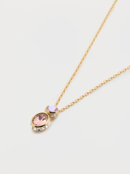 Swarovski Verižica zlata / majnica bela