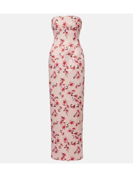 Rochie Emilia Wickstead cu model floral roz