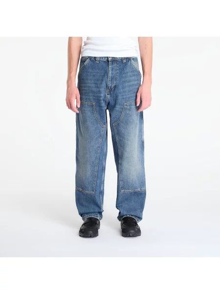 Kalhoty Carhartt WIP OG Double Knee Pant Blue Dark Used Wash M modré