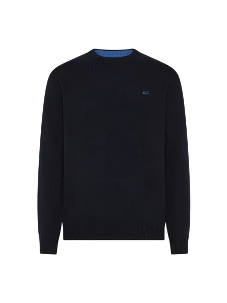 Sweter Sun68 wełniany niebieski