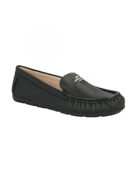 Coach De piele mocasini MARLEY DRIVER LTR negru