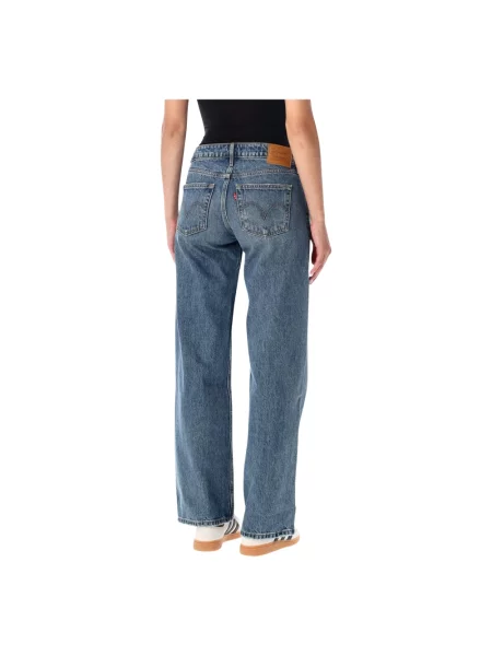 Szerokie jeansy Levi's niebieskie