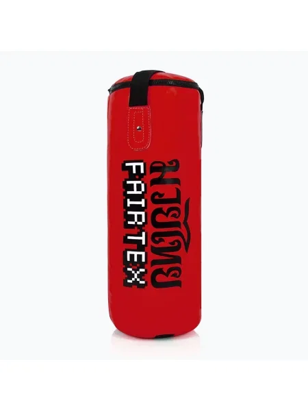 Тежка боксова торба на Fairtex за деца непопълнена червена