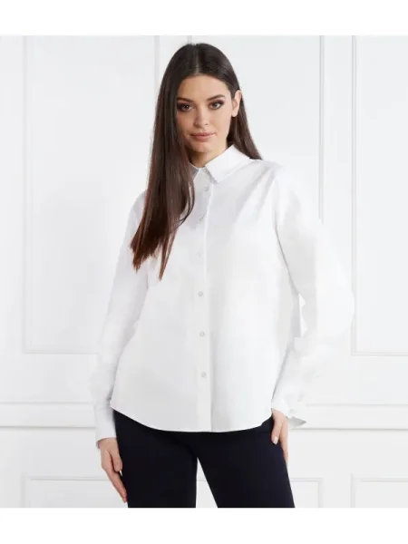 GUESS Cămașă | Relaxed fit alb