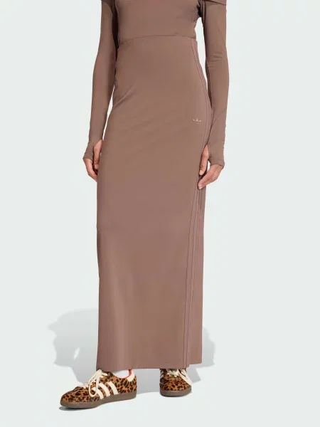 Спідниця максі adidas комбінований верх коричневий