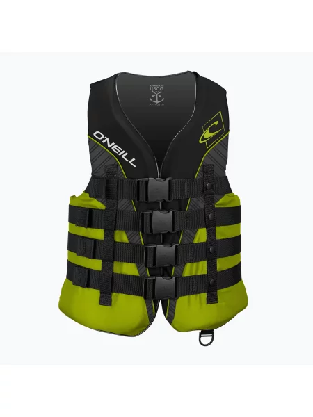 Kamizelka asekuracyjna O'Neill Superlite ISO Vest black/lime/smoke lime czarna