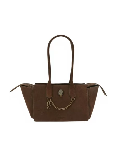 Kurt Geiger Geantă pe umăr Sloane | piele întoarsă maro