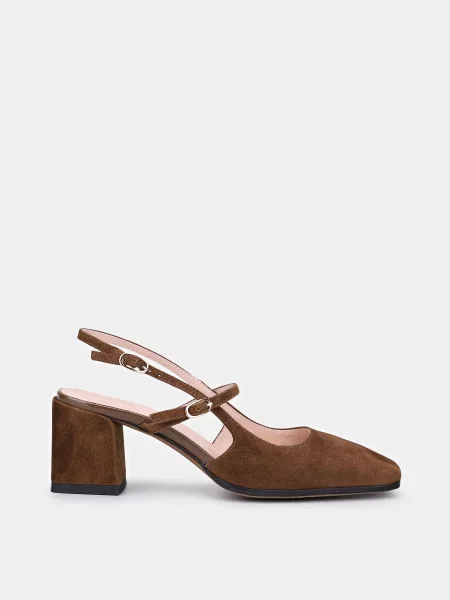 Замшевые мюли Braska коричневые