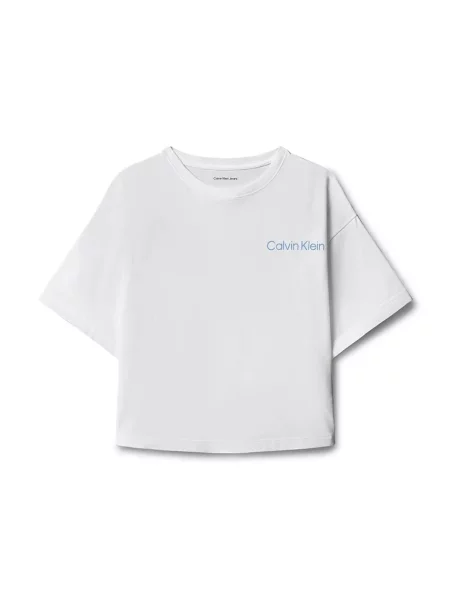 Calvin Klein Jeans majica za djecu od pamuka bijela