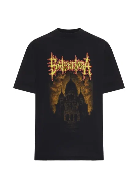 Grafic tricou Balenciaga negru