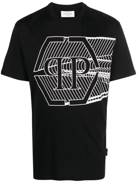 Tricou Philipp Plein scurt negru