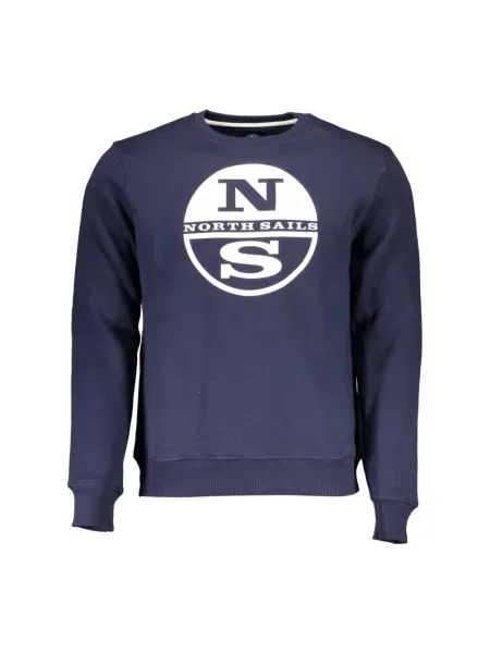 Bluza North Sails z nadrukiem z okrągłym dekoltem niebieska