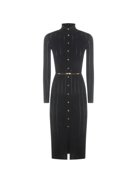 Rochie Elisabetta Franchi tricotate ajurata de costum negru