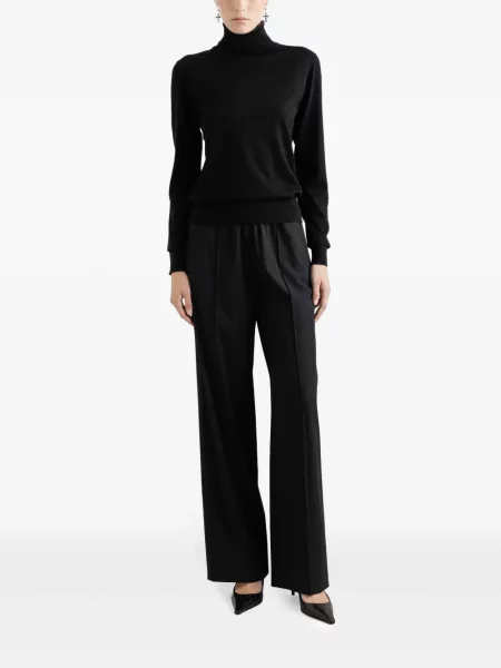 Pulover Dolce & Gabbana cu broderie negru