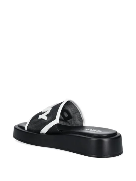 Papuci Dkny cu autograf negru